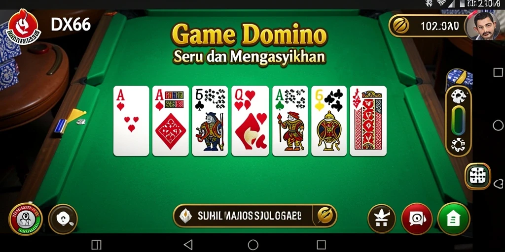 Tangkapan layar permainan Domino IDX66 dengan gameplay yang seru dan interaktif.