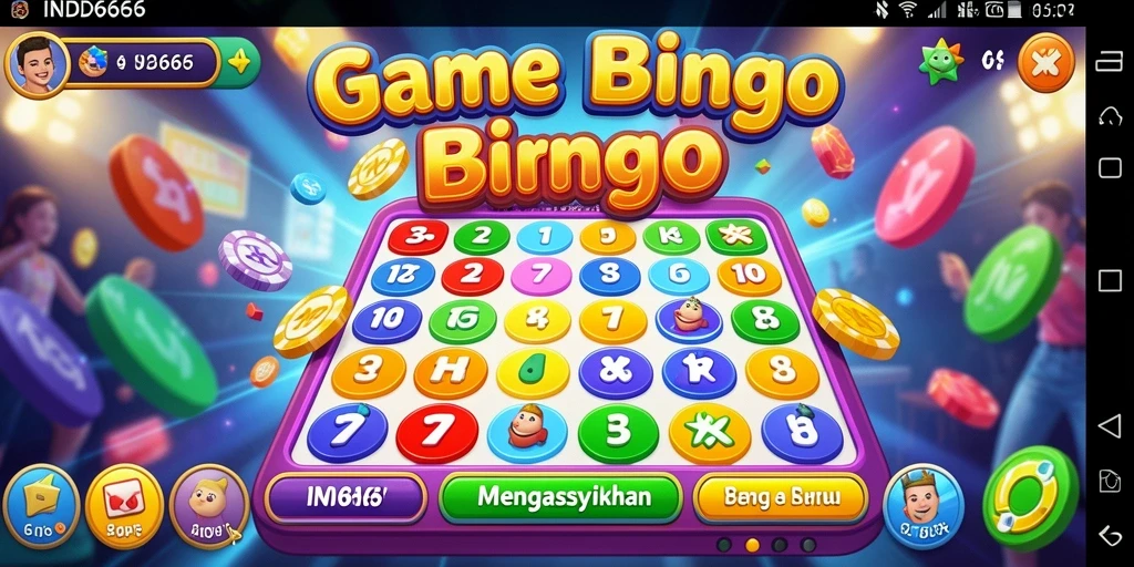 Screenshot IND666 menampilkan aksi seru permainan Bingo yang dinamis.
