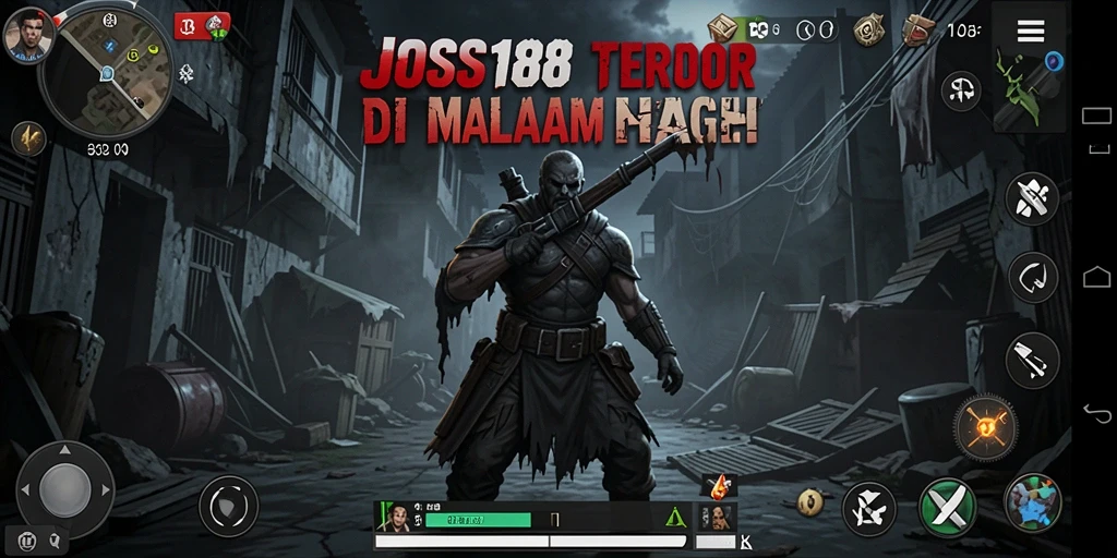 Tampilan gameplay mengerikan di JOSS188 saat menjelajahi tempat menyeramkan.