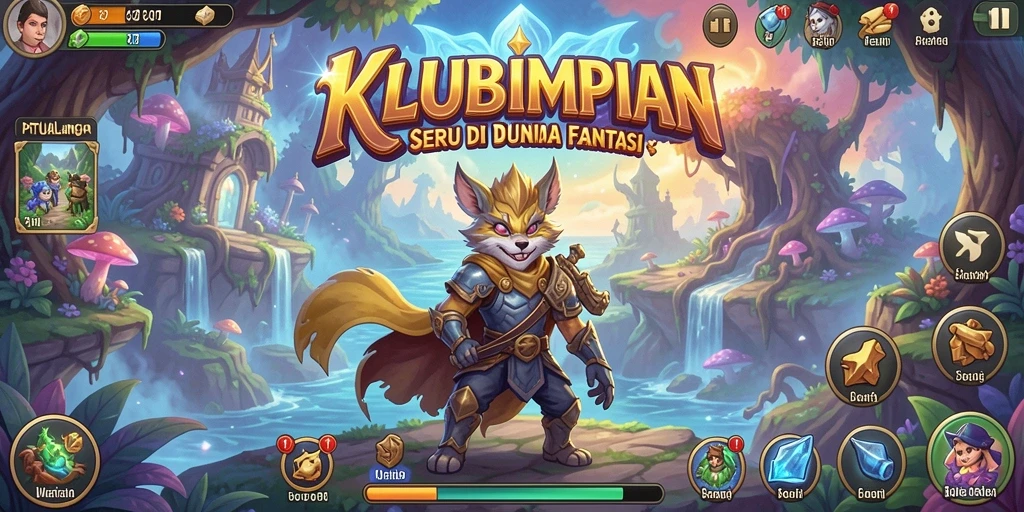 Tampilan gameplay KLUBIMPIAN yang seru dan penuh petualangan.