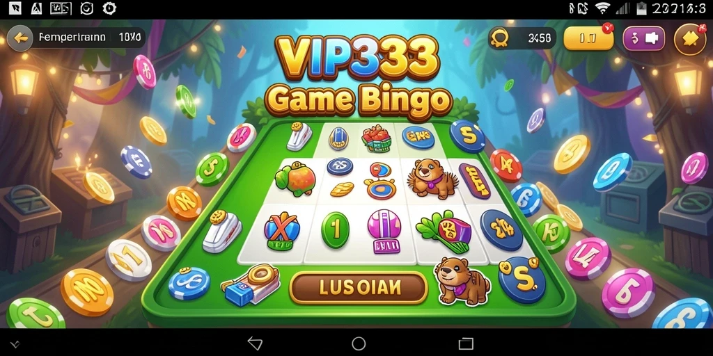 Tampilan gameplay seru Bingo di VIP333 dengan interaksi pemain.