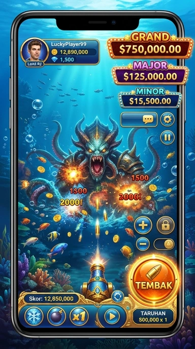 Screenshot gameplay seru dari luckyslots.